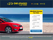 Tablet Screenshot of delpasocarhire.com